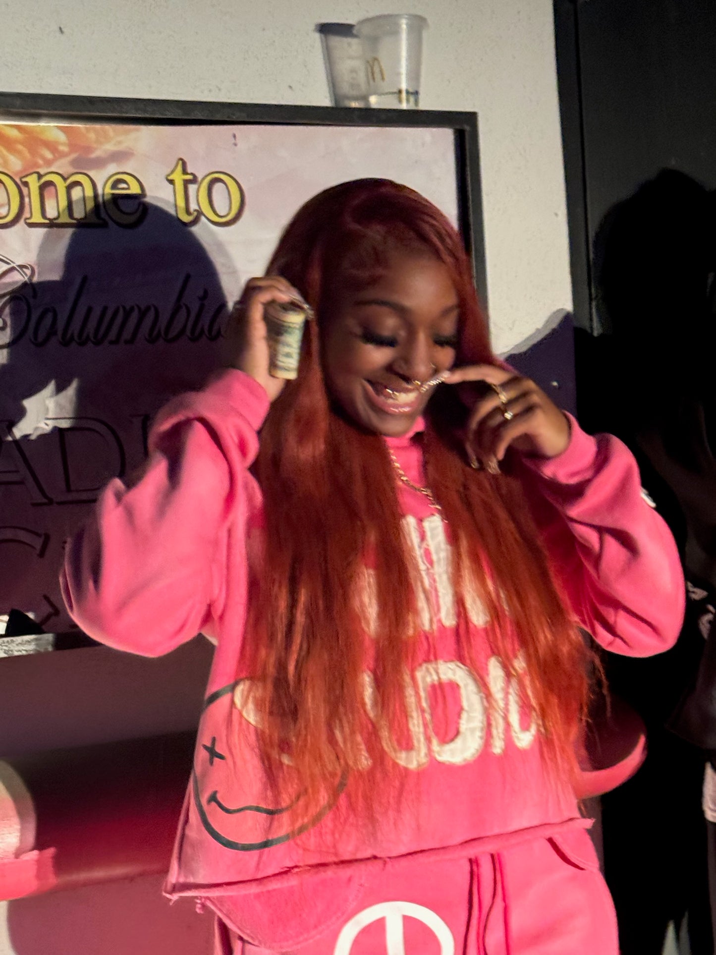 Pink "SD" Hoodie