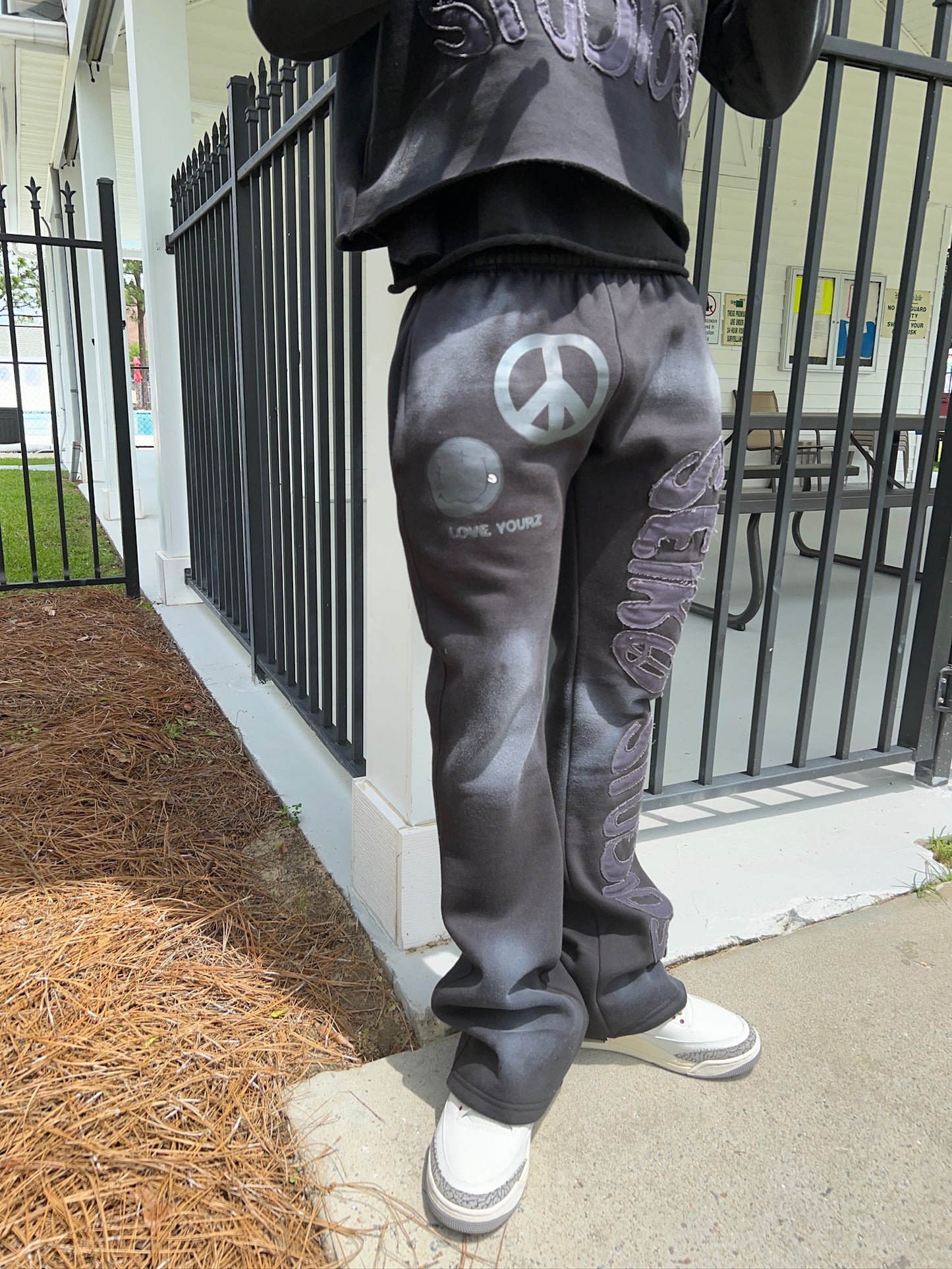 Black "SD" Sweatpants