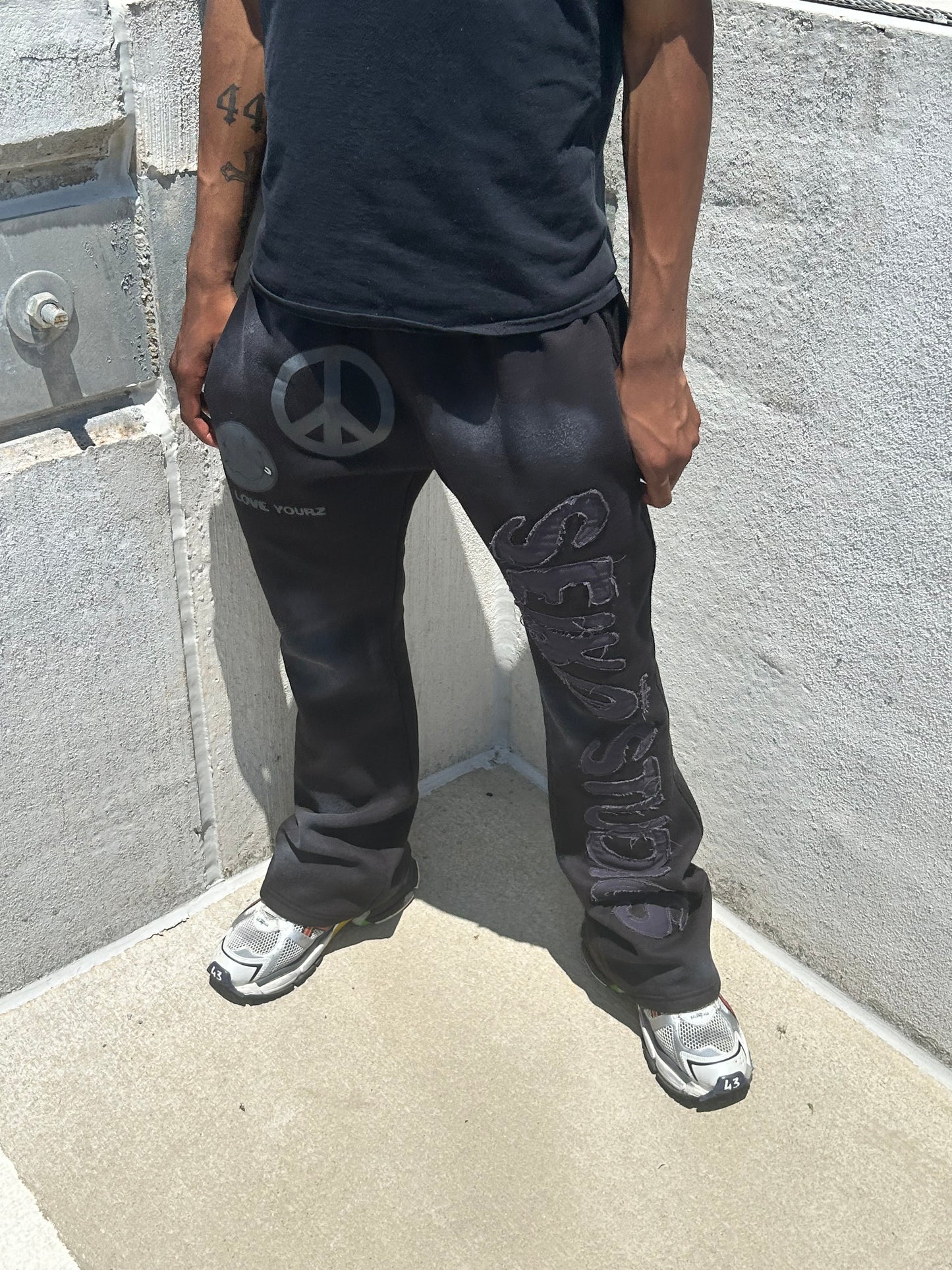 Black "SD" Sweatpants