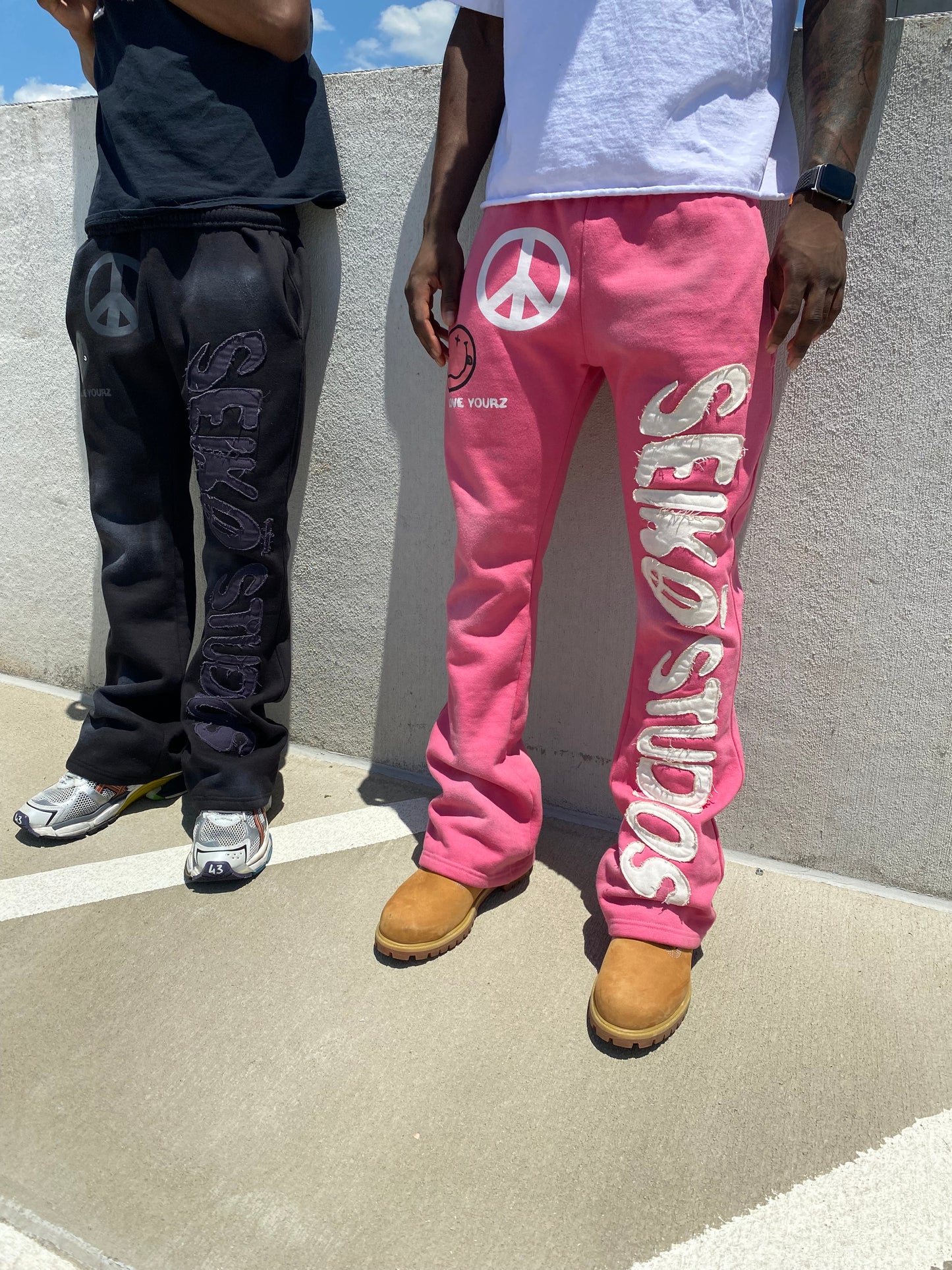 Pink "SD" Sweatpants