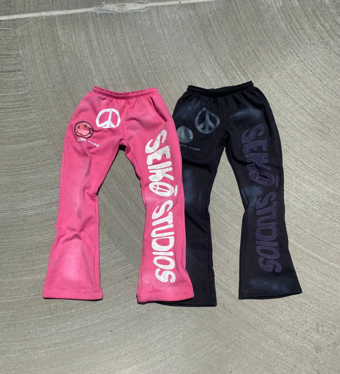 Pink "SD" Sweatpants