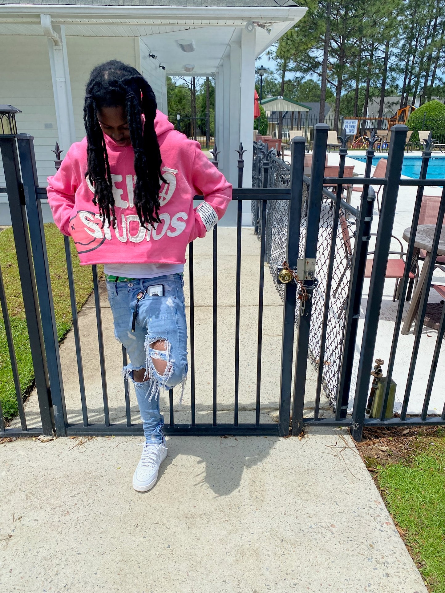 Pink "SD" Hoodie
