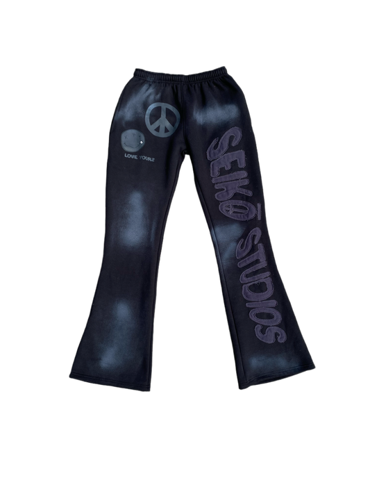Black "SD" Sweatpants